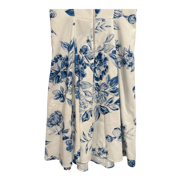 Calvin‎ Klein Women's Floral A-Line Sleeveless Midi Dress Fit and Flare, Size 8 - Picture 7 of 12